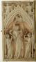 Diptych, 1 register, 1 arch across (plaquette; colonnettes) (Left wing)