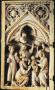 Wing, left (fragment of a diptych), 1 register, 1 arch across (plaquettes) (Front)