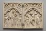 Diptych, 1 register, 1 arch across (plaquette) (Front)