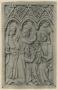 Panel (possibly a writing tablet), 1 register, 3 arches across (frise d'arcatures, plaquette; tablette à écrire) (Front)