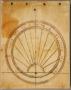 Panel, 1 register: upper leaf of a sundial (Back)