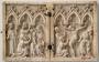 Diptych, 1 register, 3 arches across (frise d'arcatures; plaquettes) (Front)