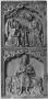 Wing, left (part of a polyptych, or triptych), 2 registers, 1 ogee arch across (plaquette) (Front)