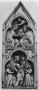 Gabled panel (fragment of a triptych), 2 registers, 1 arch across (Front)
