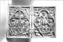 Diptych, 1 register, with quatrefoil enclosed in a diamond (plaquettes; quatre-feuilles) (CAST, front)