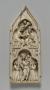 Gabled panel (fragment of a triptych), 2 registers, 1 arch across (Front)