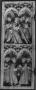 Triptych, 2 registers, 2 arches across (wings) and 4 arches across (centre panel) (frise d'arcatures) (Wing, left)