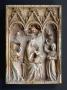 Wing, left (fragment of a diptych), 1 register, 3 arches across (frise d'arcatures; plaquette; colonnettes) (Front)