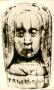 Rosary bead, 2 faces (chapelet) (Side 1)