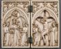 Diptych, 1 register, 1 arch across (plaquettes) (Front)