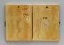 Diptych, 1 register, 6 arches across (plaquettes; frise d'arcatures) (Back)