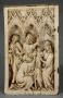 Wing, left (fragment of a diptych), 1 register, 3 arches across (frise d'arcatures; plaquette) (Front)