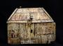 Painted casket with pitched lid (coffret) (Body, front)