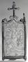 Panel (possibly a writing tablet), 1 register, 3 arches across (tablette à écrire; plaquette); reused as a pax (baiser de paix) (Front)
