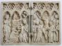Diptych, 1 register, 3 arches across (frise d'arcatures; plaquettes) (Front)