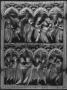 Triptych, 2 registers, 2 arches across (wings) and 4 arches across (centre panel) (frise d'arcatures) (Centre panel)