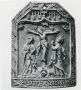 Pax, 1 register, 1 ogee arch across (baiser de paix) (Front)