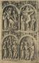 Diptych, 2 registers, 2 arches across (colonnettes; frise d'arcatures) (Wing, left)
