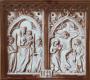 Diptych, 1 register, 1 arch across (plaquette) (Front)