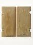Diptych, 2 registers, 3 arches across (frise d'arcatures) (Back)