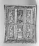 Lid (fragment of a box), 2 registers (boite) (Lid, front)