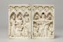 Diptych, 1 register, 3 arches across (frise d'arcatures; plaquettes) (Front)