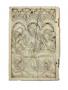 Wing, left (fragment of a diptych), 1 register, 3 arches across (plaquette; frise d'arcatures) (Front)