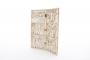 Diptych, 3 registers, bands of rosettes (décor de roses) (Side, open)