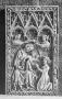 Wing, right (fragment of a diptych), 1 register, 3 arches across (plaquette; frise d'arcatures) (Front)