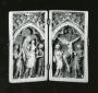 Diptych, 1 register, 1 arch across (plaquettes) (Front)