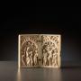 Diptych, 1 register, 1 arch across (plaquettes; colonnettes) (Front)