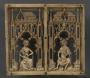 Openwork panel (part of a casket), 1 register, 2 arches across (plaque ajourée) (Front)