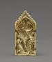 Gabled panel (fragment of a triptych), 1 register, 1 arch across (Front)