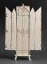 Gabled polyptych, 2 registers, with arches (tabernacle; colonnettes; frise d'arcatures) (Back, open)