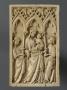 Panel (from a devotional booklet or a set of writing tablets), 1 register, 3 arches across (tablette à écrire; plaquette; frise d'arcatures) (Front)