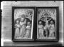 Panels (possibly a diptych, 1 register, 1 arch across (plaquettes) (Front)