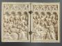 Diptych, 1 register, 4 arches across (plaquettes; frise d'arcatures) (Front)